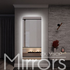 Зеркало в раме металлической с подсветкой Light frame eight white h