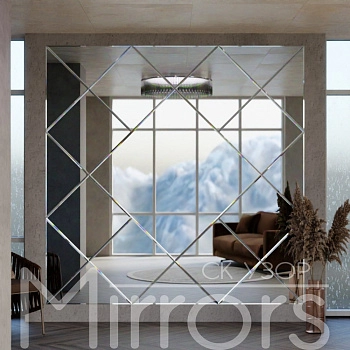 Зеркальное панно Cornflower facet