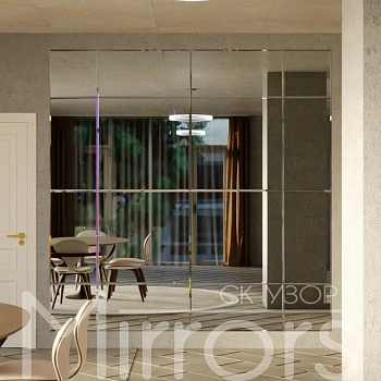 Зеркальное панно  с фацетом Verbena facet