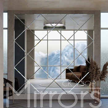 Зеркальное панно Зеркальное панно Cornflower facet